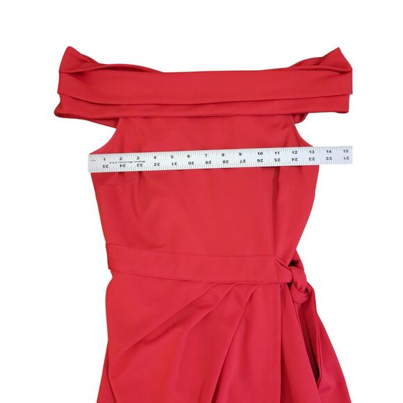Red Off-The-Shoulder Body con Dress by Lulu’s Size Sm Mini Summer - Picture 4 of 7